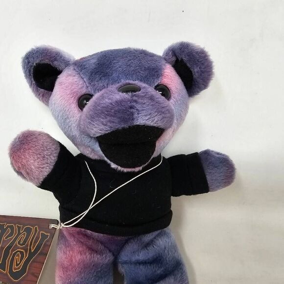 VINTAGE 1998 GRATEFUL DEAD BEAN BEAR PURPLE JERRY GARCIA BY LIQUID BLUE 8" NEW - Picture 2 of 7